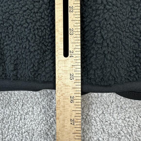 Nike Jacket Mens Small Black Full Zip Faux Fur Sherpa Oversized Fit FB8386-010 - Picture 9 of 10